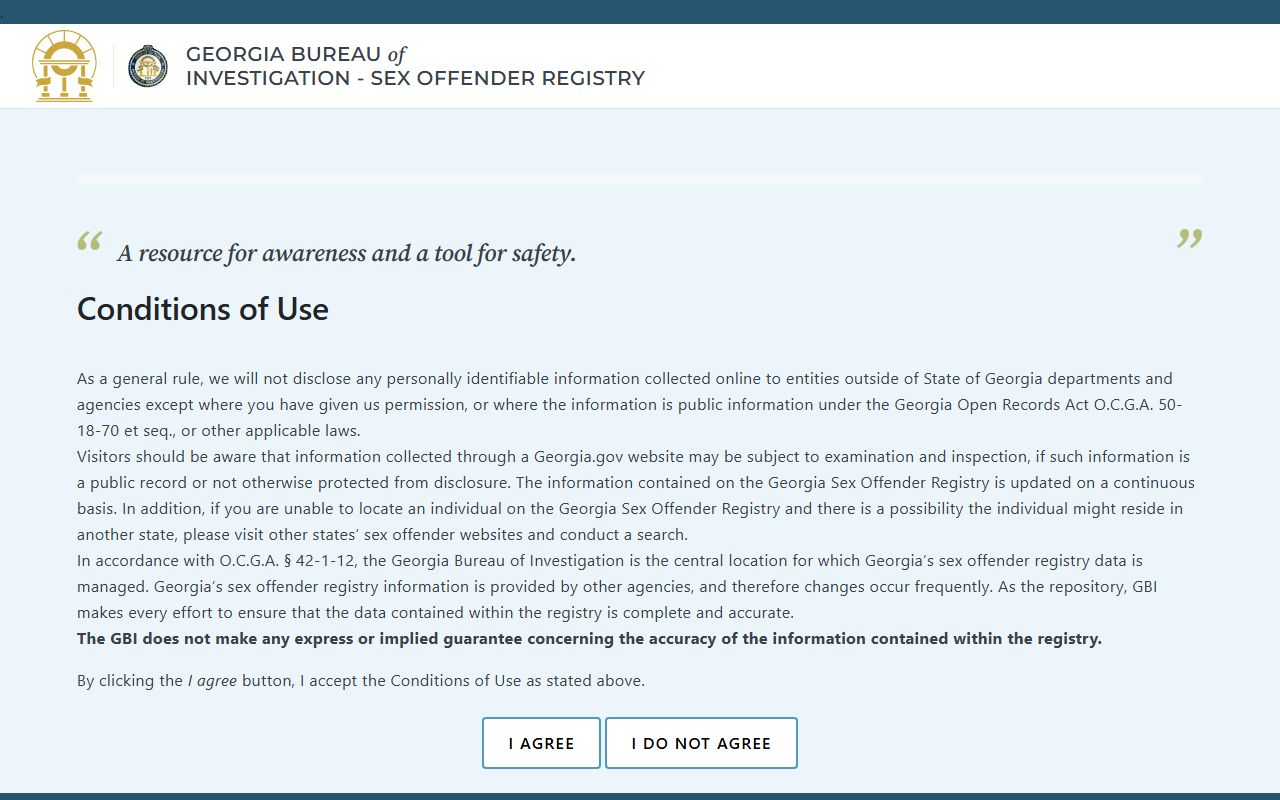 Bartow County inmate records Georgia sex offender registry search