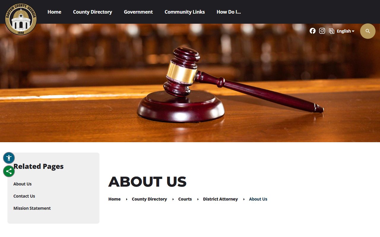 Bartow County Superior Court District Attorney role and Cherokee Judicial Circuit